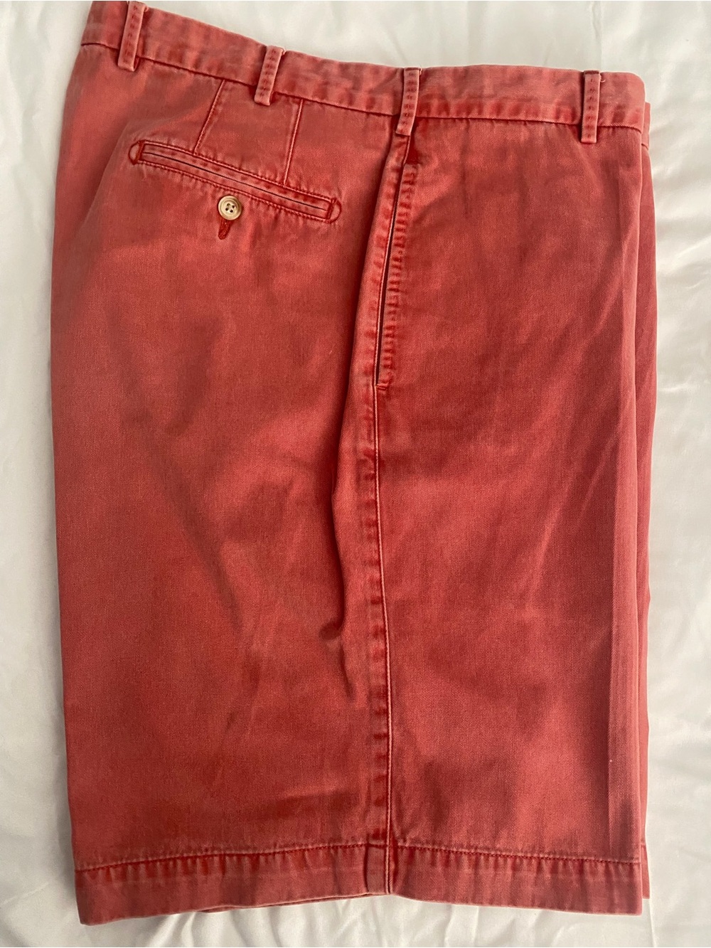 Patrick James Men's Chino Shorts in Coral Red